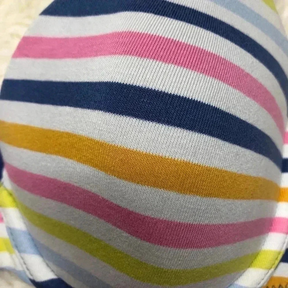 Victoria’s Secret Colourful Striped Cotton  Bra 34B - Picture 3 of 16